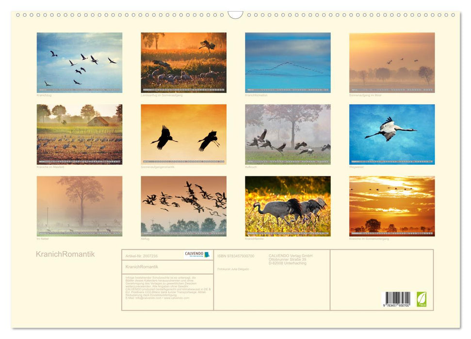 KranichRomantik (CALVENDO Wandkalender 2026)