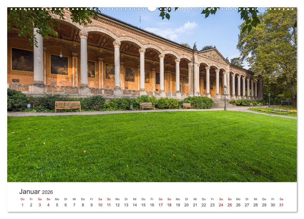 Baden-Baden, Kurstadt am Rande des Schwarzwaldes (CALVENDO Wandkalender 2026)
