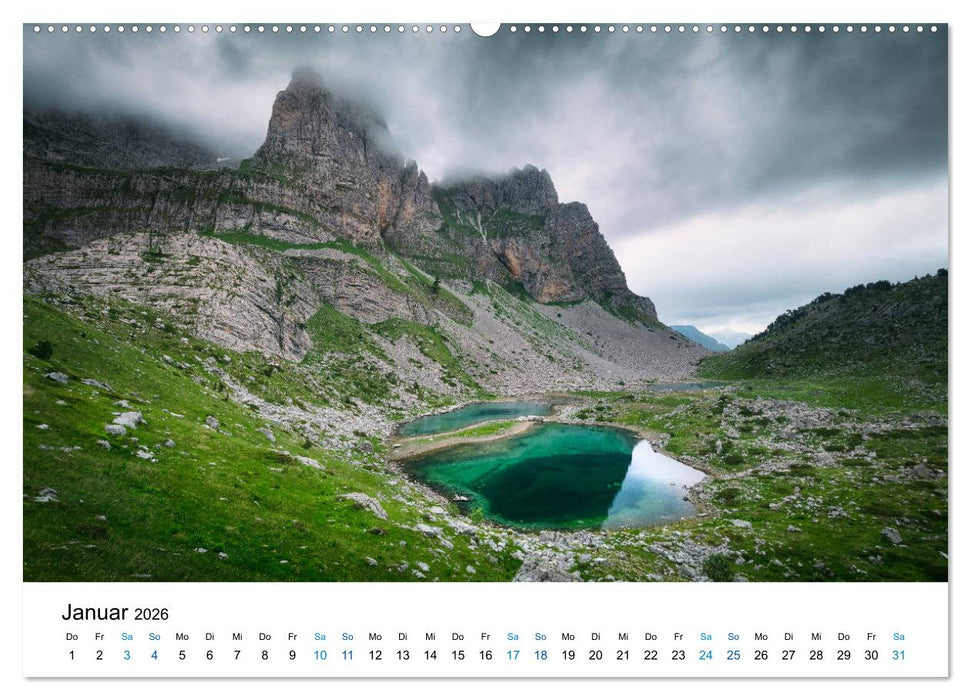 Albanien - Europas geheimes Paradies (CALVENDO Wandkalender 2026)