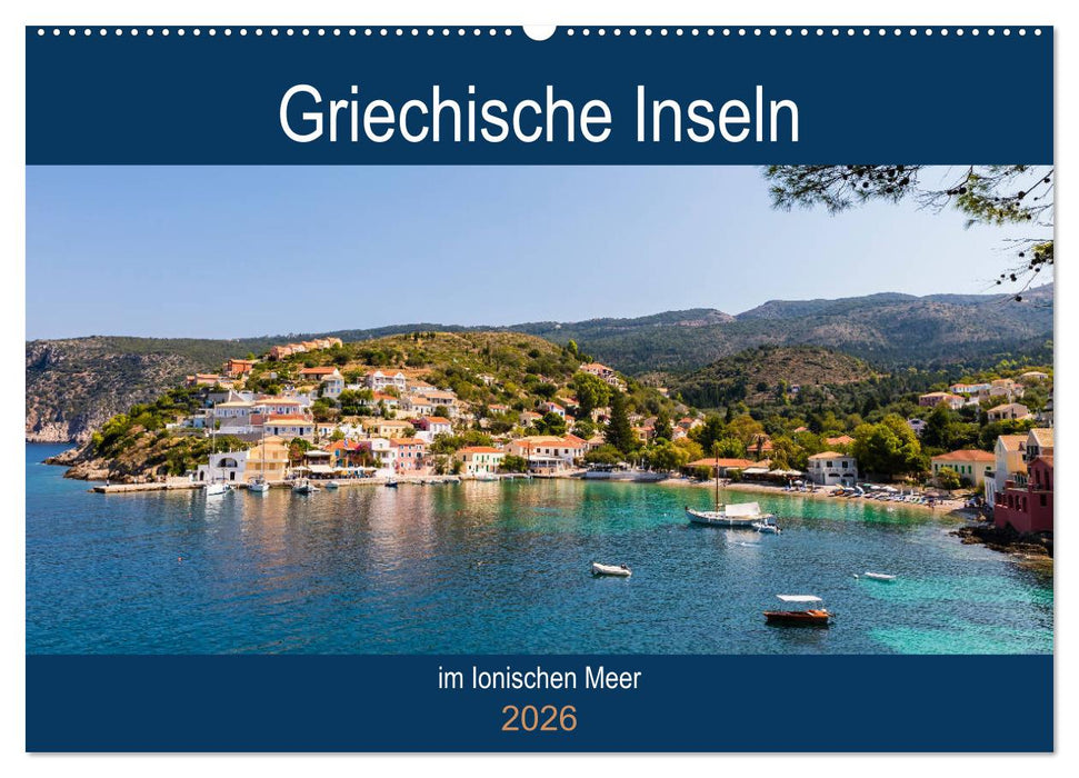 Griechische Inseln im Ionischen Meer (CALVENDO Wandkalender 2026)