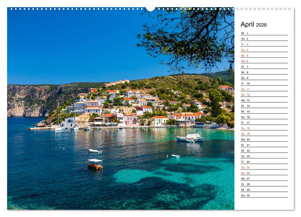 Griechische Inseln im Ionischen Meer (CALVENDO Wandkalender 2026)