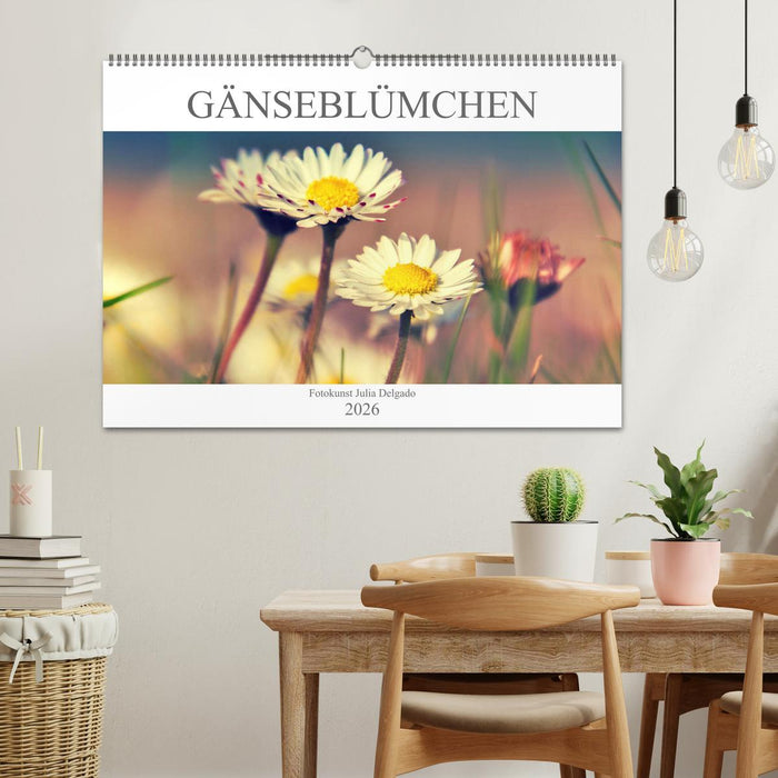 Gänseblümchen Poesie (CALVENDO Wandkalender 2026)