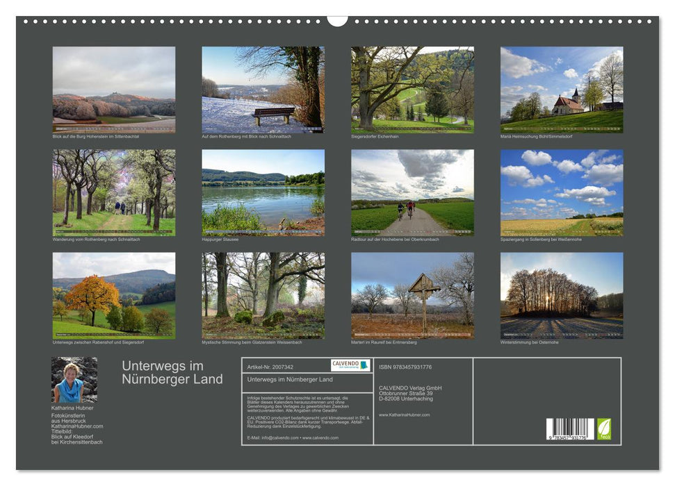 Unterwegs im Nürnberger Land (CALVENDO Wandkalender 2026)