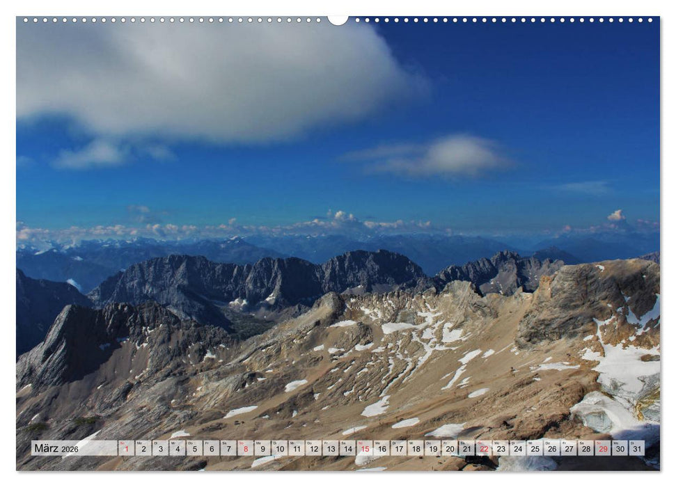 Zugspitze - Der höchste Berg Deutschlands (CALVENDO Wandkalender 2026)