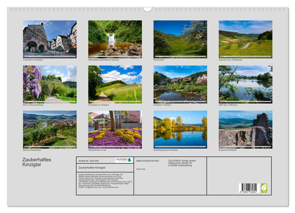 Zauberhaftes Kinzigtal (CALVENDO Wandkalender 2026)