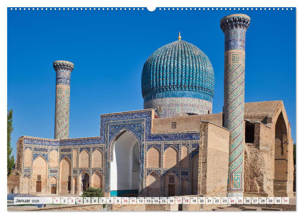 Usbekistan Mythos Seidenstraße hautnah (CALVENDO Wandkalender 2026)