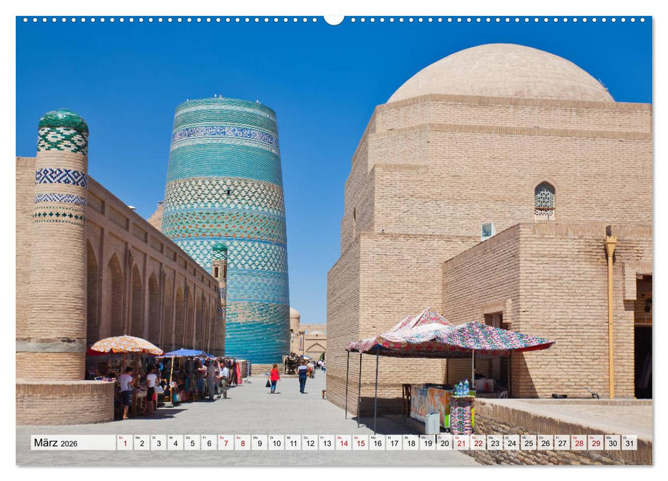 Usbekistan Mythos Seidenstraße hautnah (CALVENDO Wandkalender 2026)