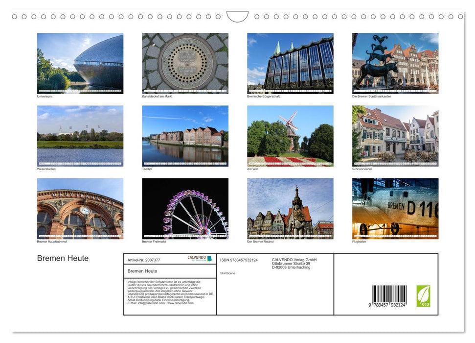 Bremen Heute (CALVENDO Wandkalender 2026)