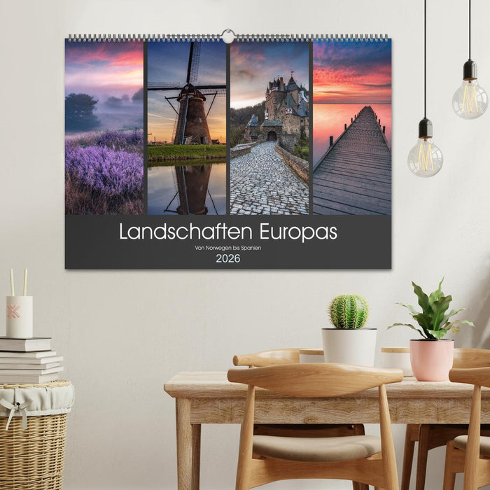 Landschaften Europas (CALVENDO Wandkalender 2026)