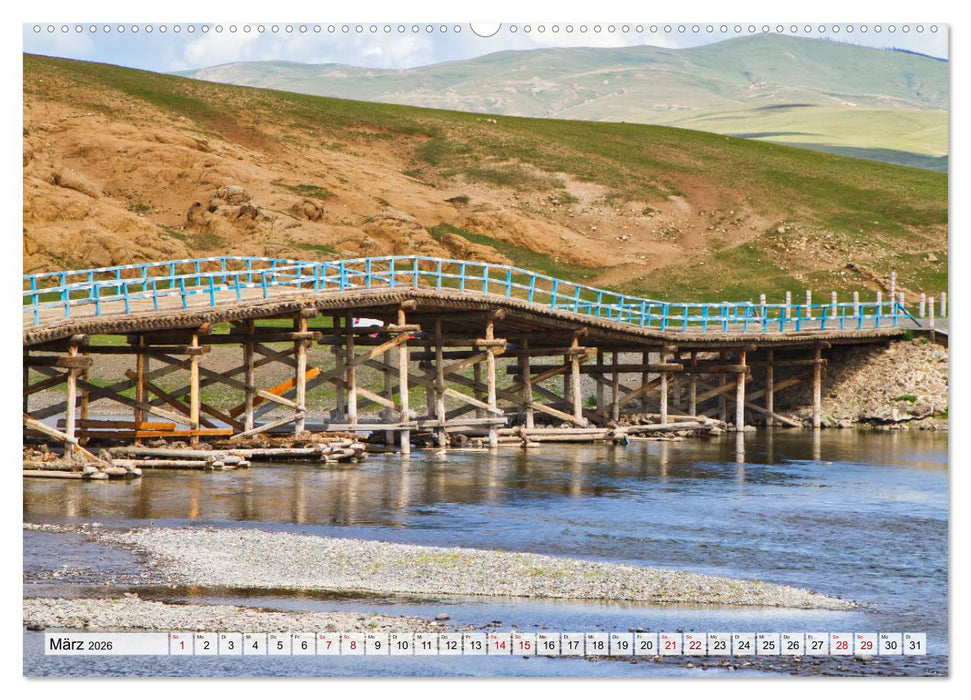 Mongolei Endlose Weite (CALVENDO Wandkalender 2026)