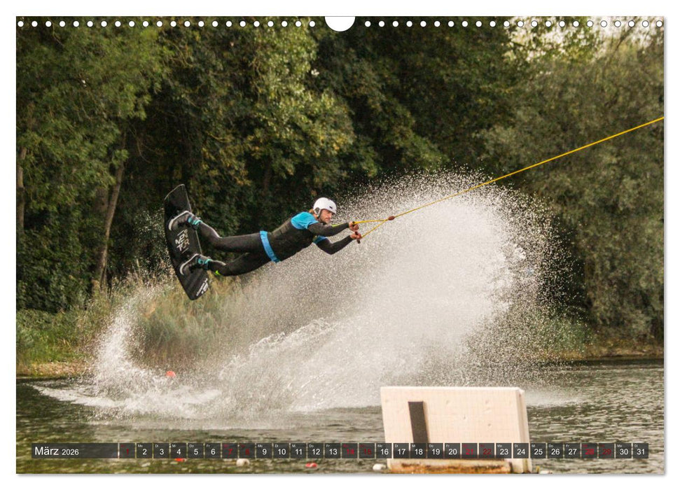 Wakeboarding - make water burn (CALVENDO Wandkalender 2026)