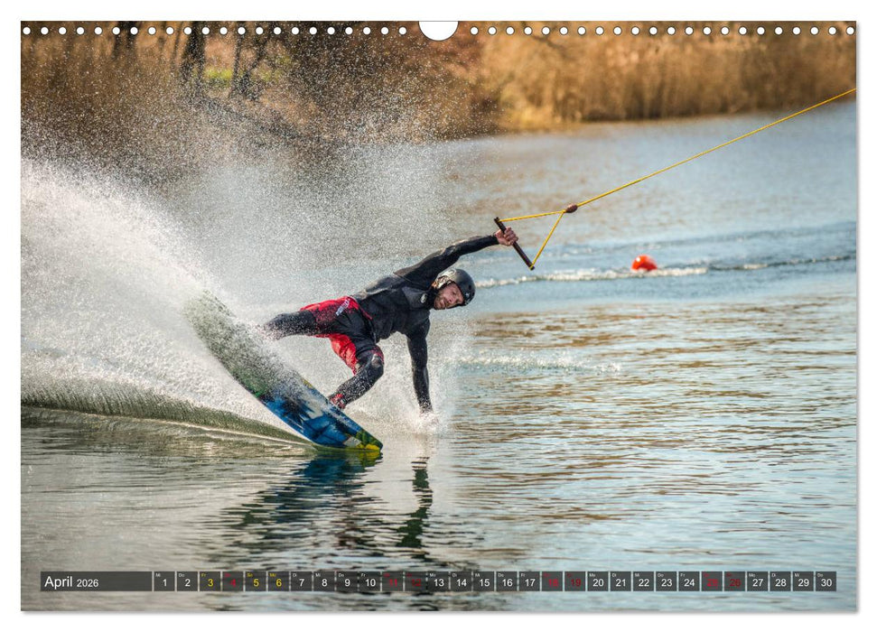 Wakeboarding - make water burn (CALVENDO Wandkalender 2026)