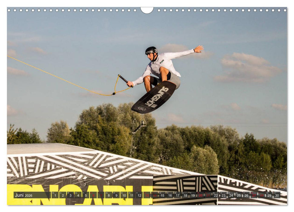 Wakeboarding - make water burn (CALVENDO Wandkalender 2026)