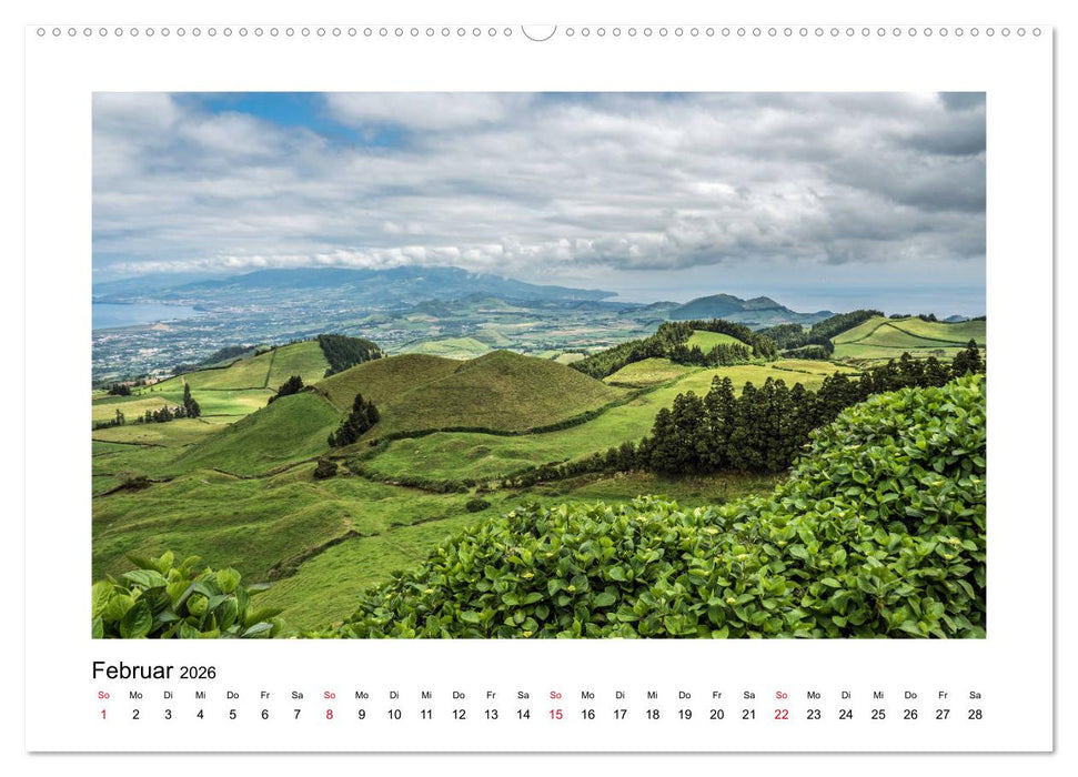Sao Miguel - Die ganze Vielfalt der Azoren (CALVENDO Wandkalender 2026)