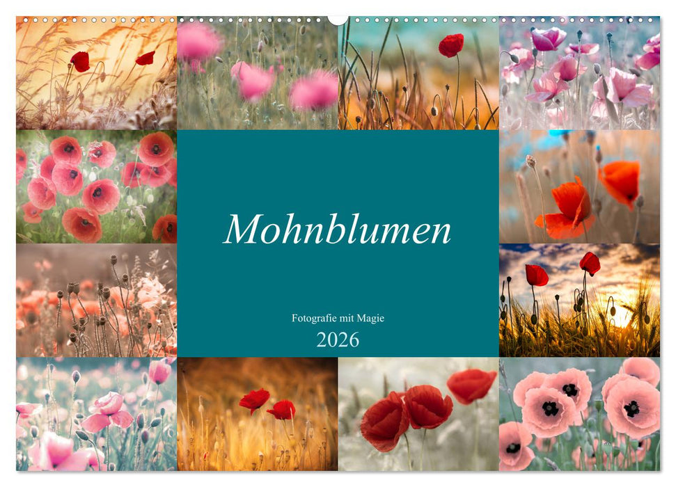 Mohnblumen - Fotografie mit Magie (CALVENDO Wandkalender 2026)