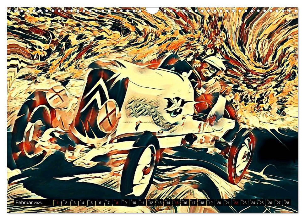 Automobil Voiture Car (CALVENDO Wandkalender 2026)
