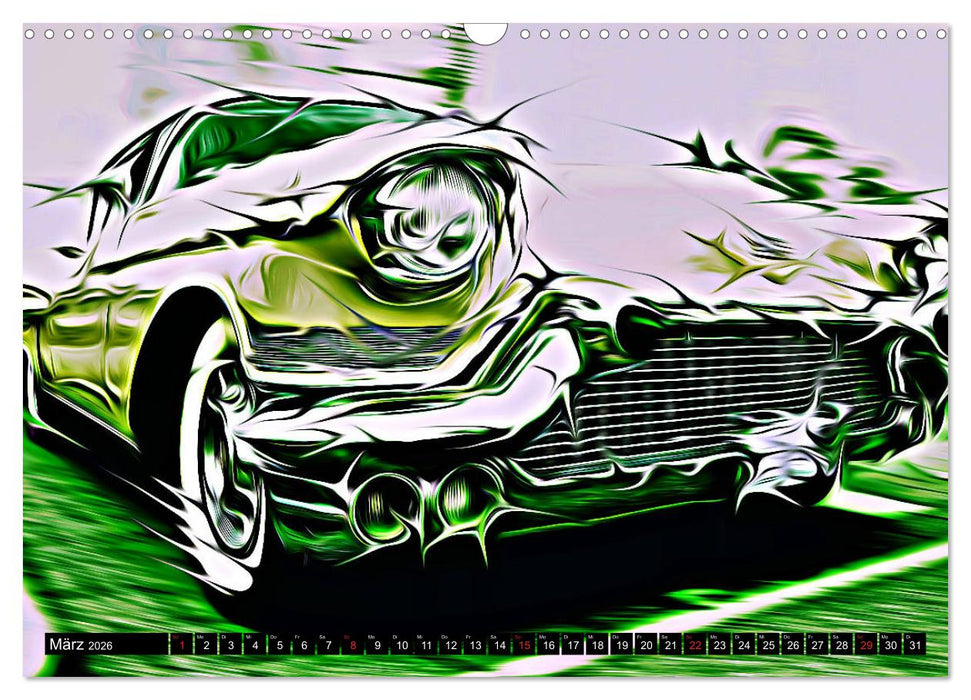 Automobil Voiture Car (CALVENDO Wandkalender 2026)