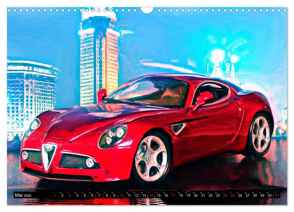 Automobil Voiture Car (CALVENDO Wandkalender 2026)
