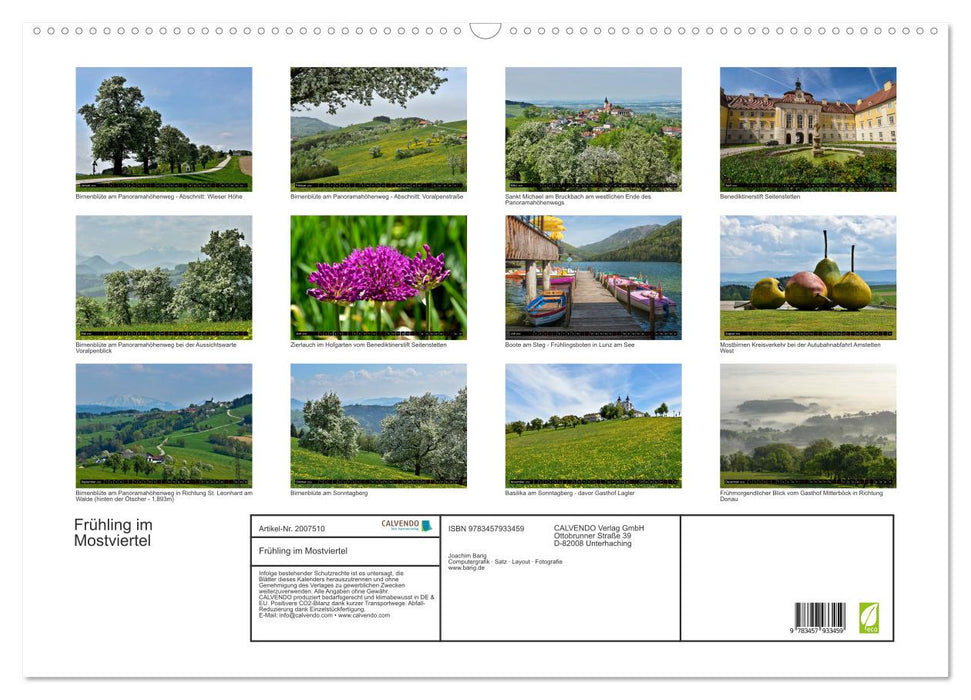 Frühling im Mostviertel (CALVENDO Wandkalender 2026)