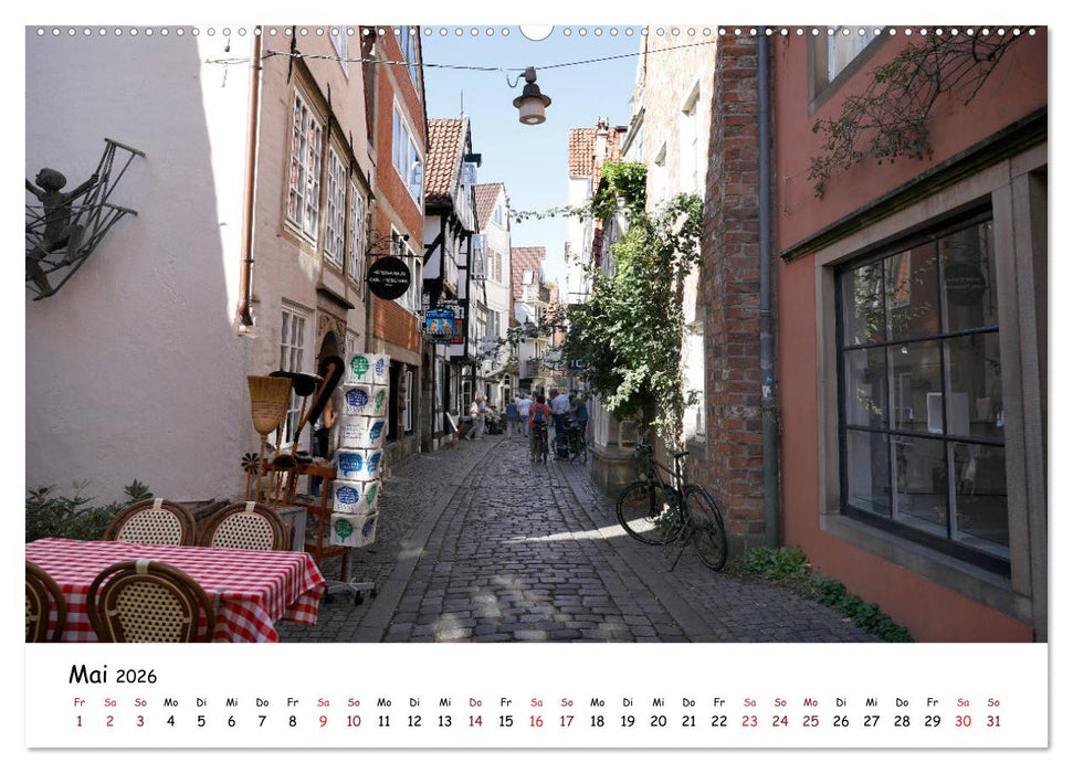 Bremen - Die Hansestadt an der Weser (CALVENDO Wandkalender 2026)