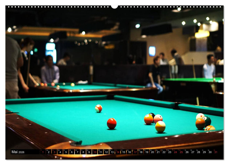 Billard. Konzentration - Sport - Spannung (CALVENDO Wandkalender 2026)