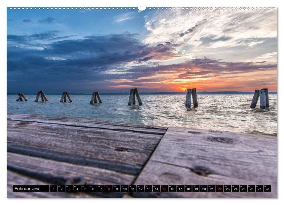 Der idyllische Neusiedlersee (CALVENDO Wandkalender 2026)