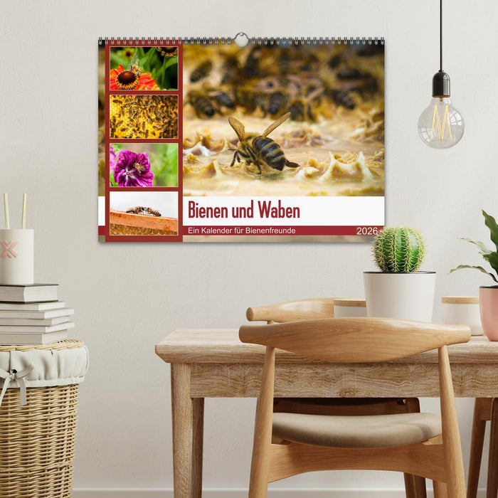 Bienen und Waben (CALVENDO Wandkalender 2026)