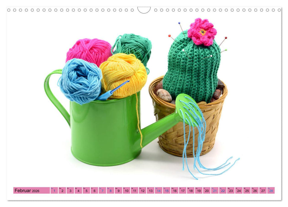 Häkelspaß - Gehäkelte Dekoration für jede Jahreszeit (CALVENDO Wandkalender 2026)