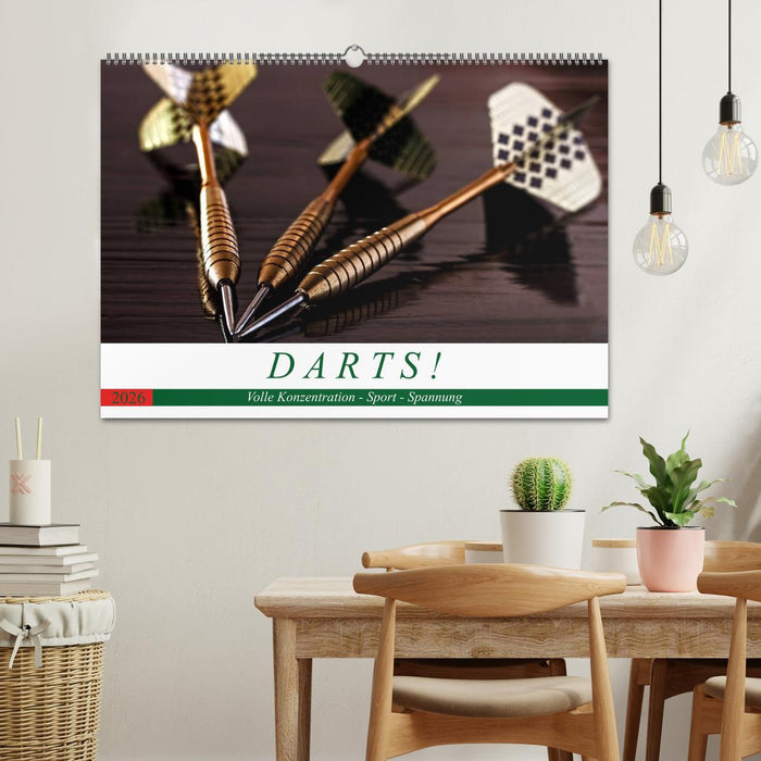 Darts. Konzentration - Sport - Spannung (CALVENDO Wandkalender 2026)