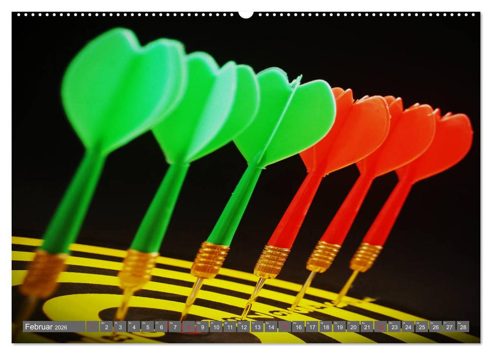 Darts. Konzentration - Sport - Spannung (CALVENDO Wandkalender 2026)