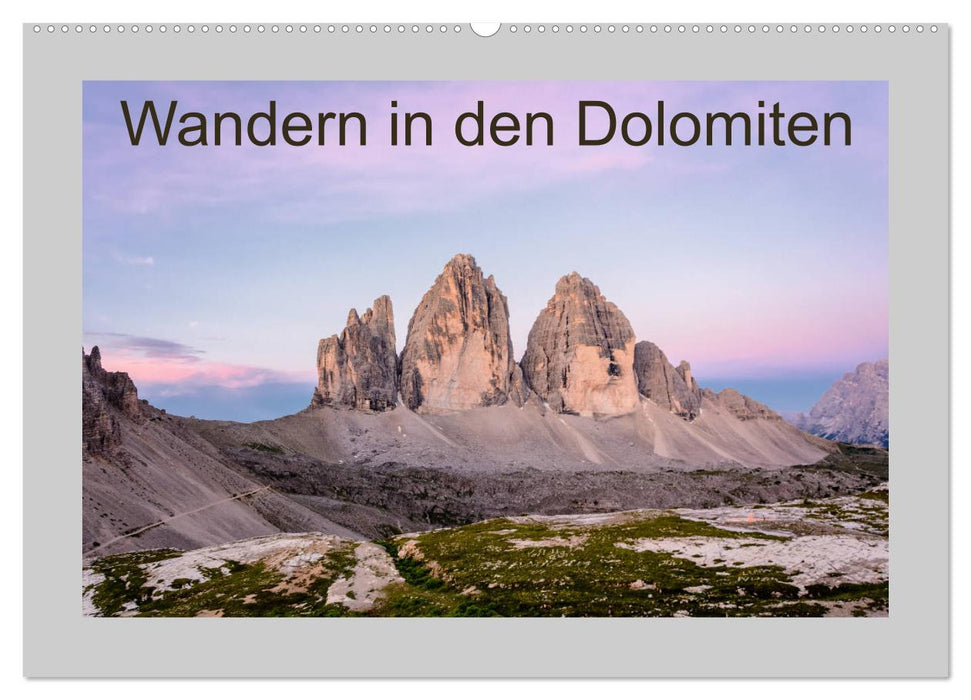 Wandern in den Dolomiten (CALVENDO Wandkalender 2026)