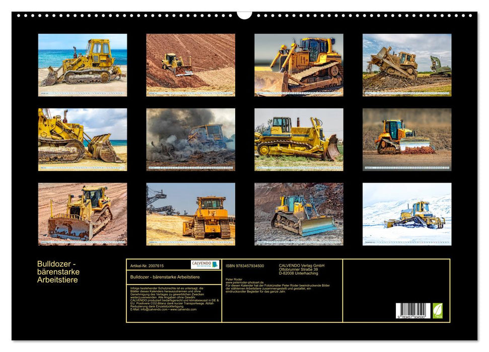 Bulldozer - bärenstarke Arbeitstiere (CALVENDO Wandkalender 2026)