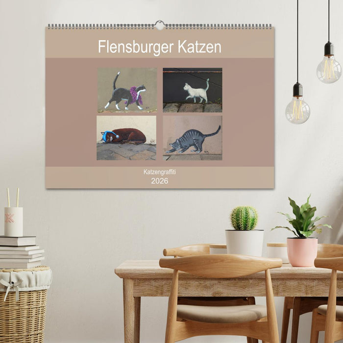 Flensburger Katzen (CALVENDO Wandkalender 2026)