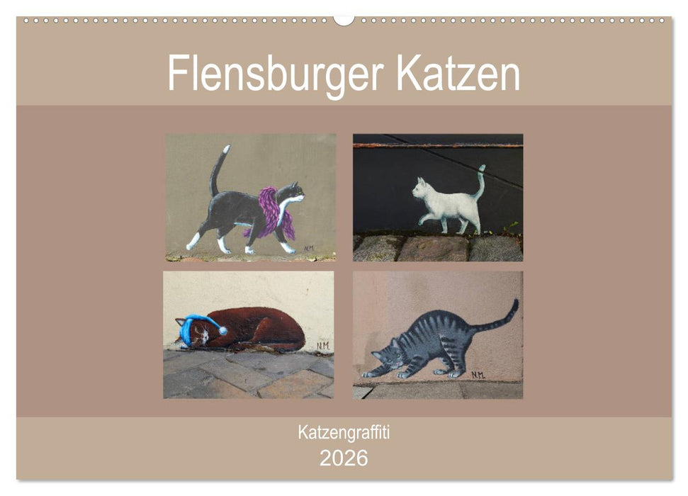 Flensburger Katzen (CALVENDO Wandkalender 2026)