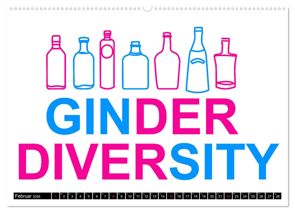 Gin & Tonic Die Besten Sprüche und Wortspiele (CALVENDO Wandkalender 2026)