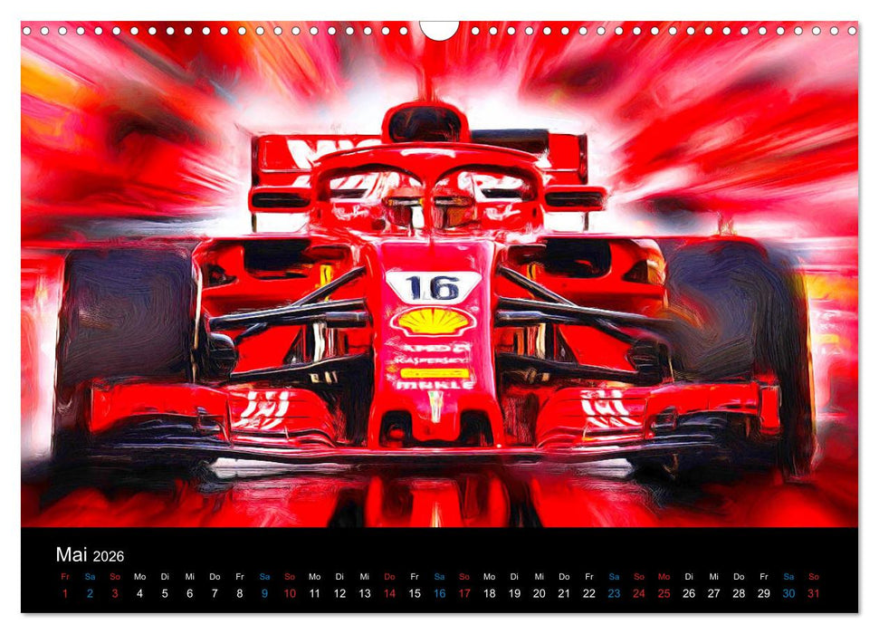 Rote Renner aus Italien (CALVENDO Wandkalender 2026)