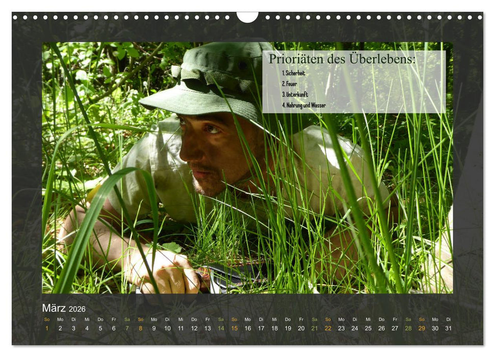 Outdoor-Survival-Kalender (CALVENDO Wandkalender 2026)