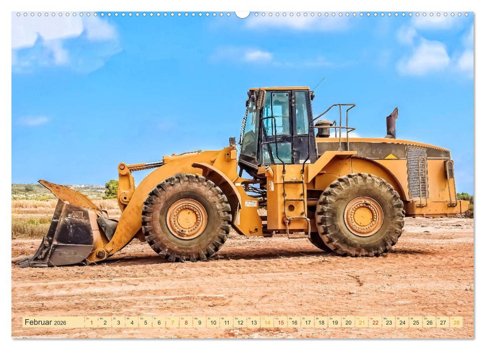 Radlader - flexibel, schnell und bärenstark (CALVENDO Wandkalender 2026)