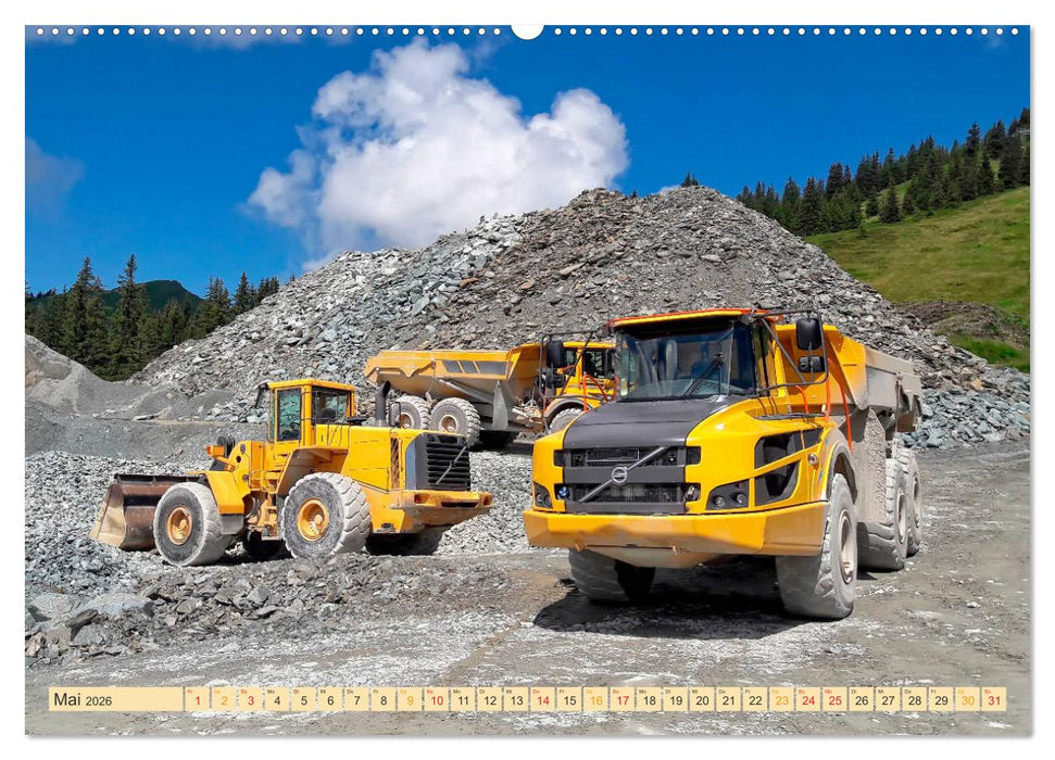 Radlader - flexibel, schnell und bärenstark (CALVENDO Wandkalender 2026)