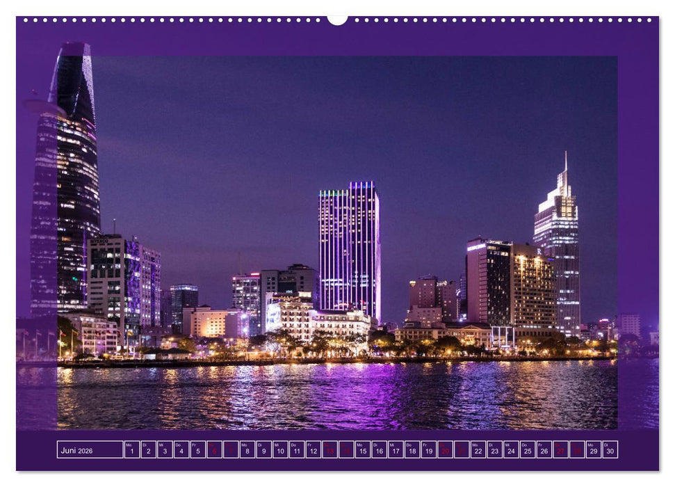 Metropolen - Asiens schönste Städte bei Nacht (CALVENDO Wandkalender 2026)