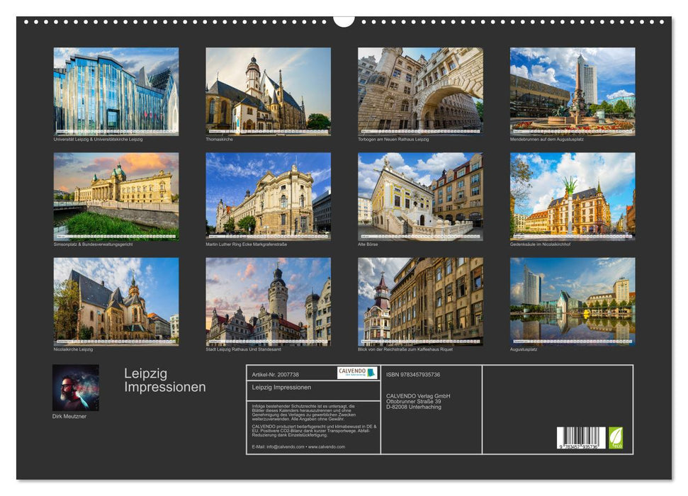 Leipzig Impressionen (CALVENDO Wandkalender 2026)
