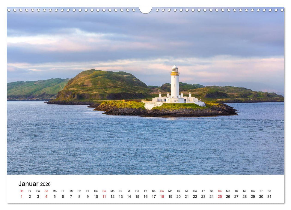 Schottlands Leuchttürme (CALVENDO Wandkalender 2026)