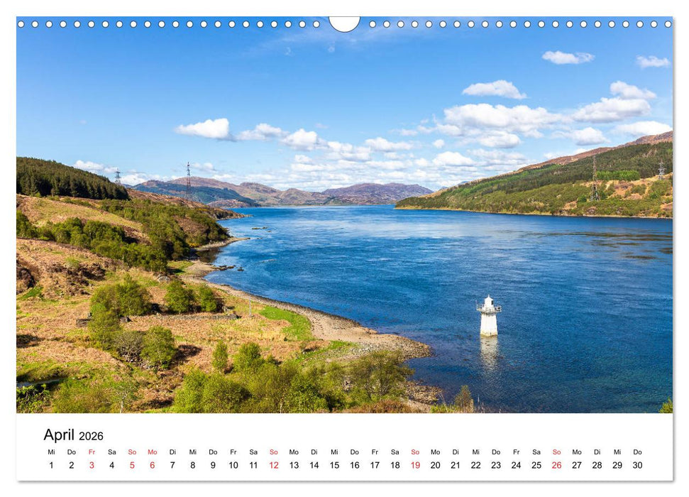 Schottlands Leuchttürme (CALVENDO Wandkalender 2026)
