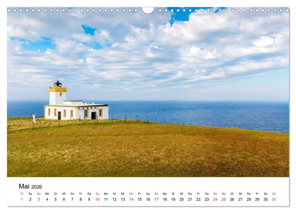 Schottlands Leuchttürme (CALVENDO Wandkalender 2026)