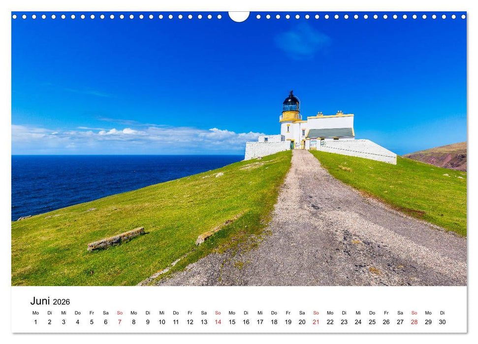 Schottlands Leuchttürme (CALVENDO Wandkalender 2026)