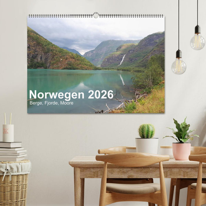 Norwegen 2026 - Berge, Fjorde, Moore (CALVENDO Wandkalender 2026)