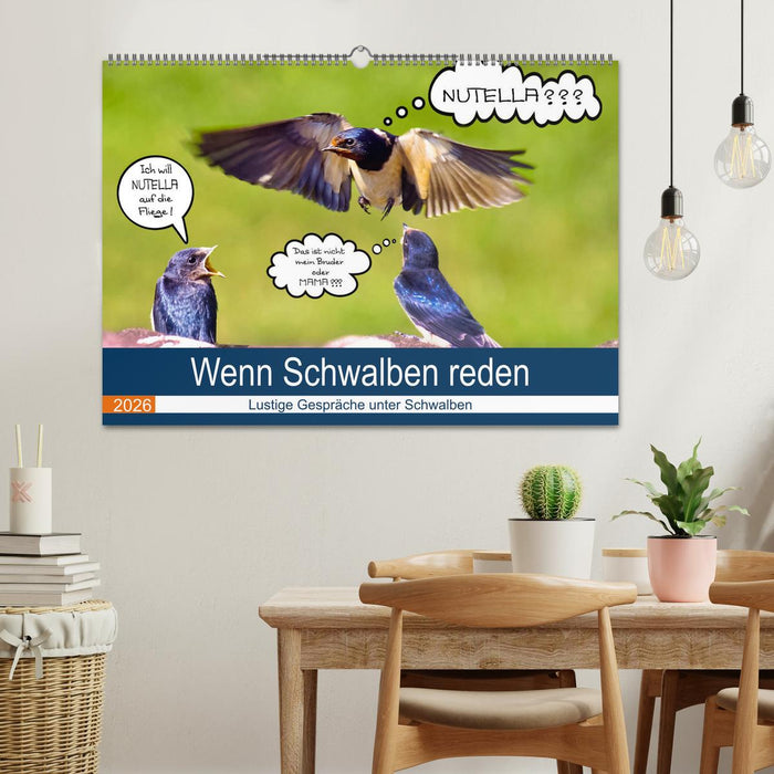 Wenn Schwalben reden (CALVENDO Wandkalender 2026)