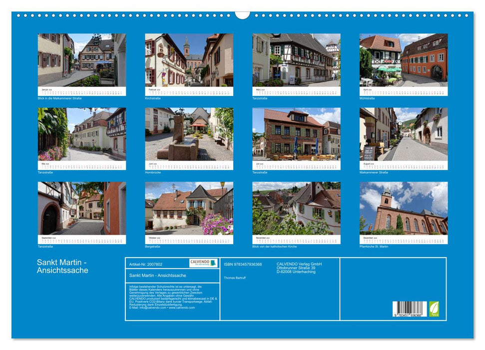 Sankt Martin - Ansichtssache (CALVENDO Wandkalender 2026)