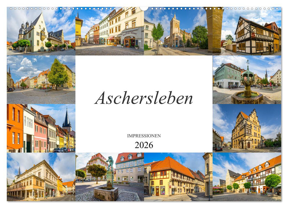 Aschersleben Impressionen (CALVENDO Wandkalender 2026)