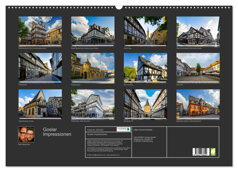 Goslar Impressionen (CALVENDO Wandkalender 2026)